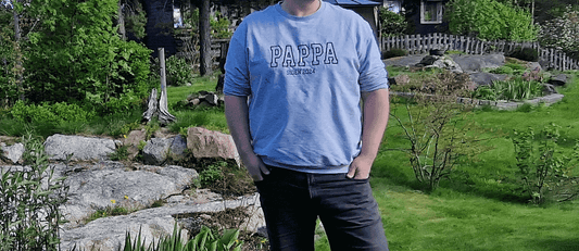 Personlig bursdagsgave til pappa – Genser med brodert navn