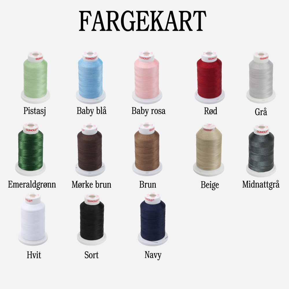 Personlig smokkesnor med brodert navn - Sand