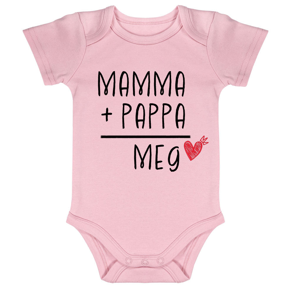 Kortermet Body - Det er meg, body barn, body kortermet, barnebody, kortermede bodyer, rosa front