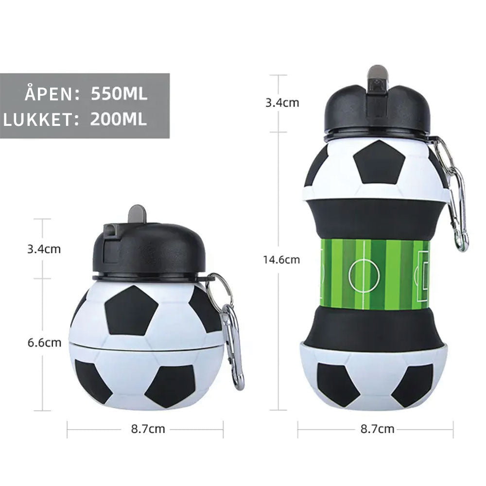 Silikonvannflaske for Barn - Fotball - 550ml