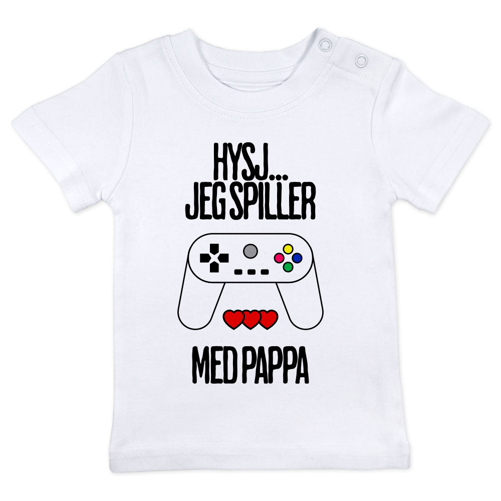 T-skjorte - Hysj jeg spiller med pappa