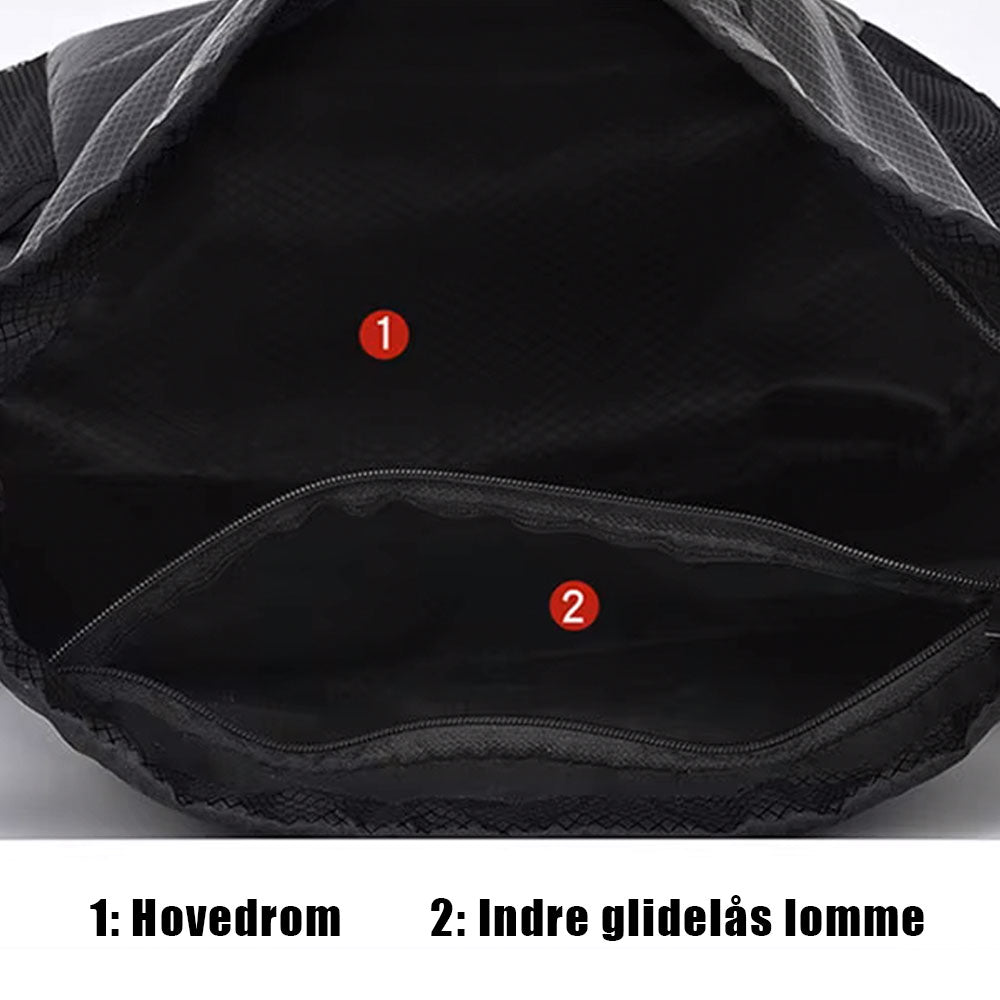 Gympose med Navn og År - Badge, gympose barn, gympose, gympose med navn, personlig gympose, lommer