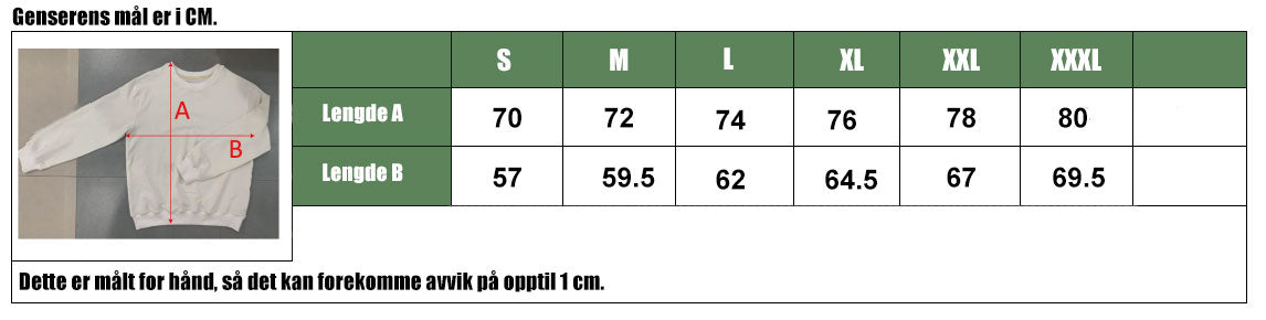 Broderi av bilde - Genser til Herre