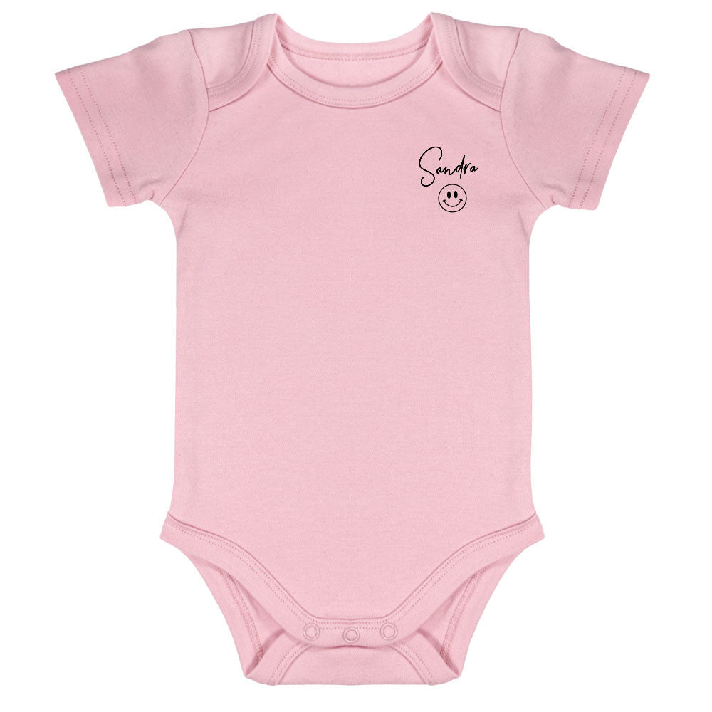 Kortermet Body med navn - Trykk