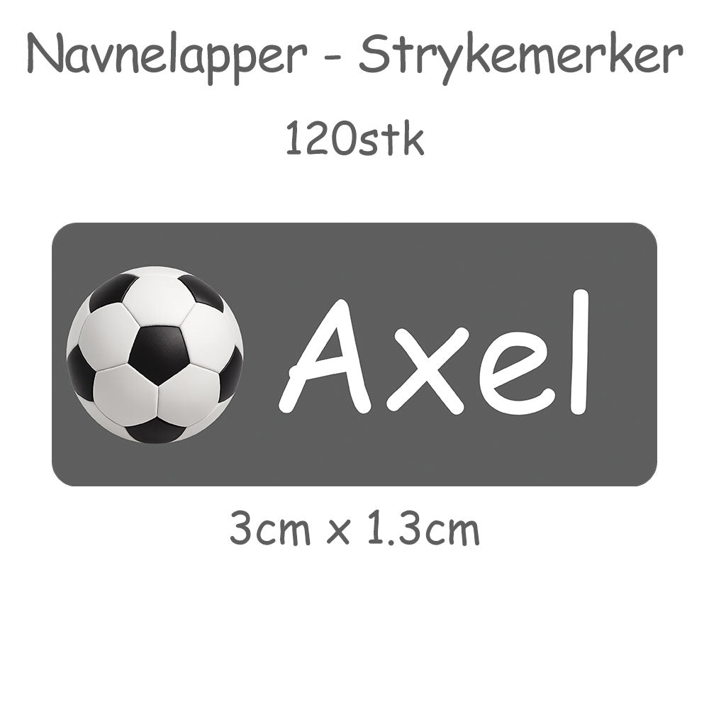 Navnelapper - Strykemerker - Fotball