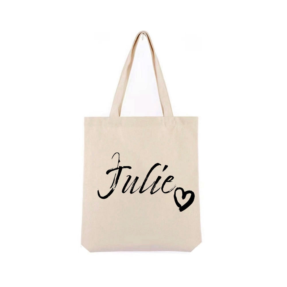 Canvas handlenett med navn – personlig og miljøvennlig 🌿