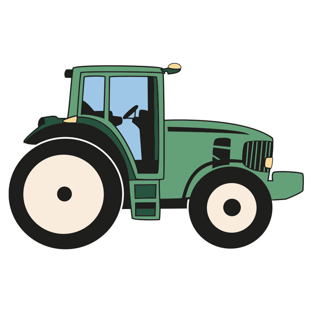 Strykemerke – Enkel grønn traktor, Patches, DTF-Strykemerke, Strykemerker til klær, Biler strykemerke, Bil strykemerke, Kjøretøy strykemerke, Traktor strykemerke