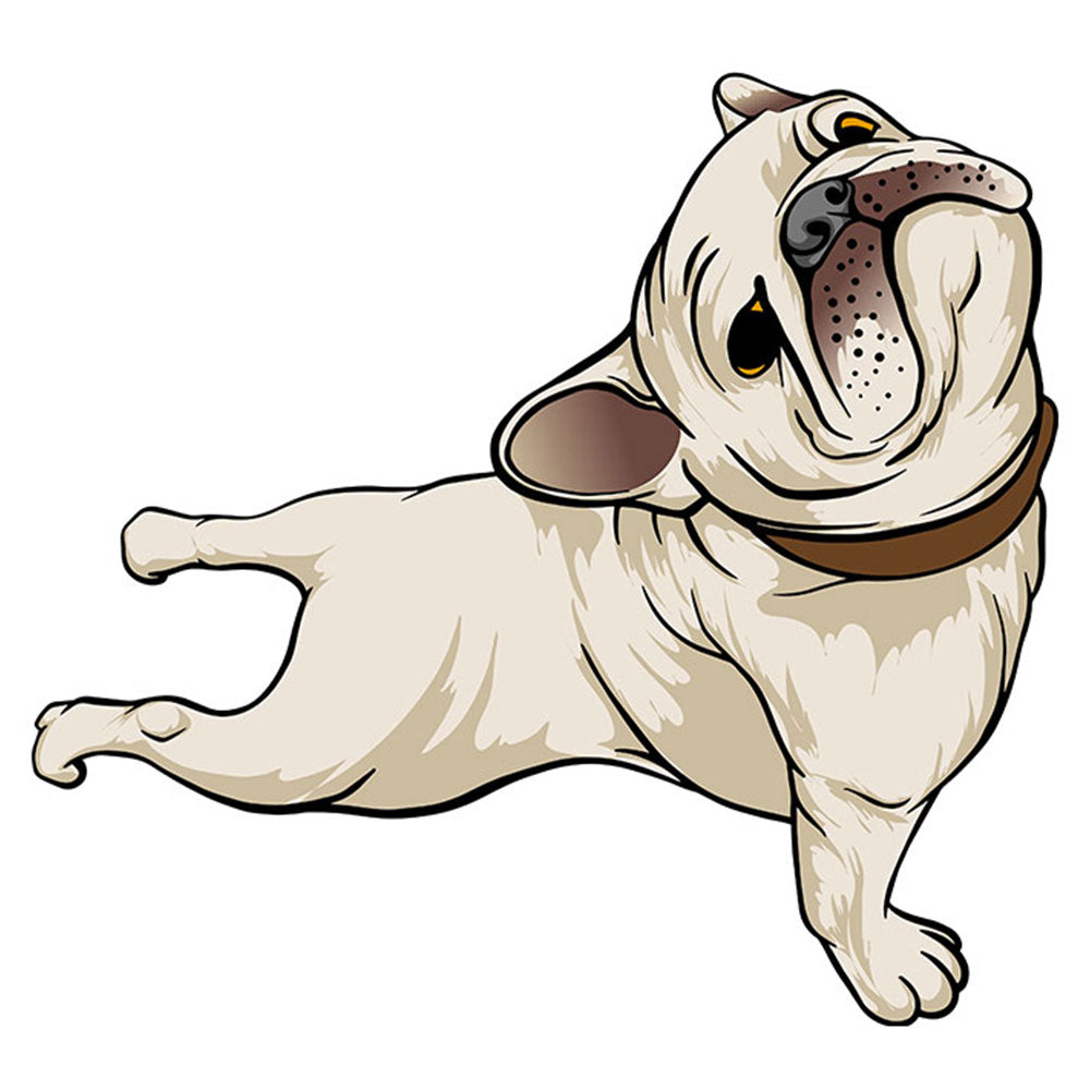 Strykemerke – Fransk Bulldog strekk, Patches, DTF-Strykemerke, Strykemerker til klær, Dyr strykemerke, Søte strykemerker, hund strykemerke, morsomme strykemerker