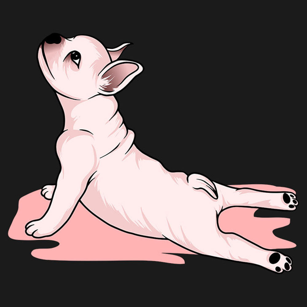 Strykemerke – Fransk Bulldog strekk , Patches, DTF-Strykemerke, Strykemerker til klær, Dyr strykemerke, Søte strykemerker, hund strykemerke, morsomme strykemerkerrosa