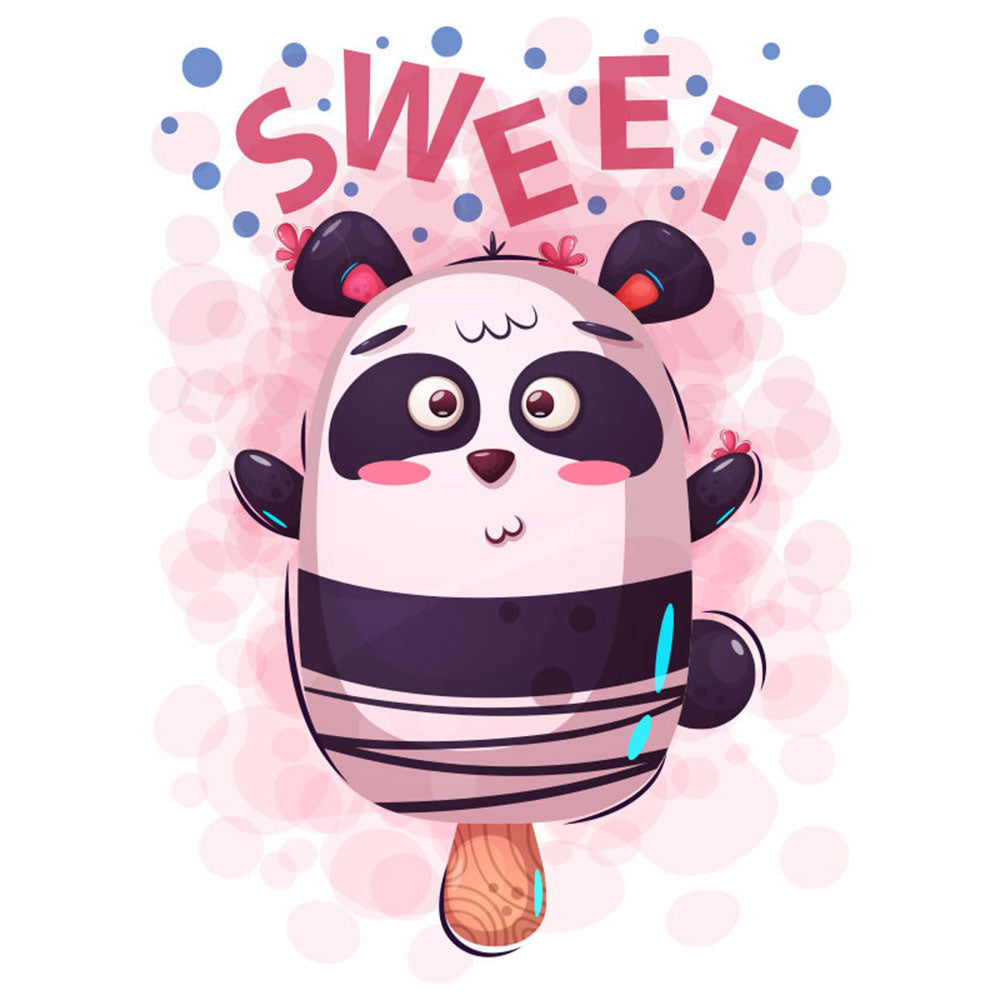 Strykemerke – Panda ispinne, Patches, DTF-Strykemerke, Strykemerker til klær, Dyr strykemerke, Søte strykemerker,