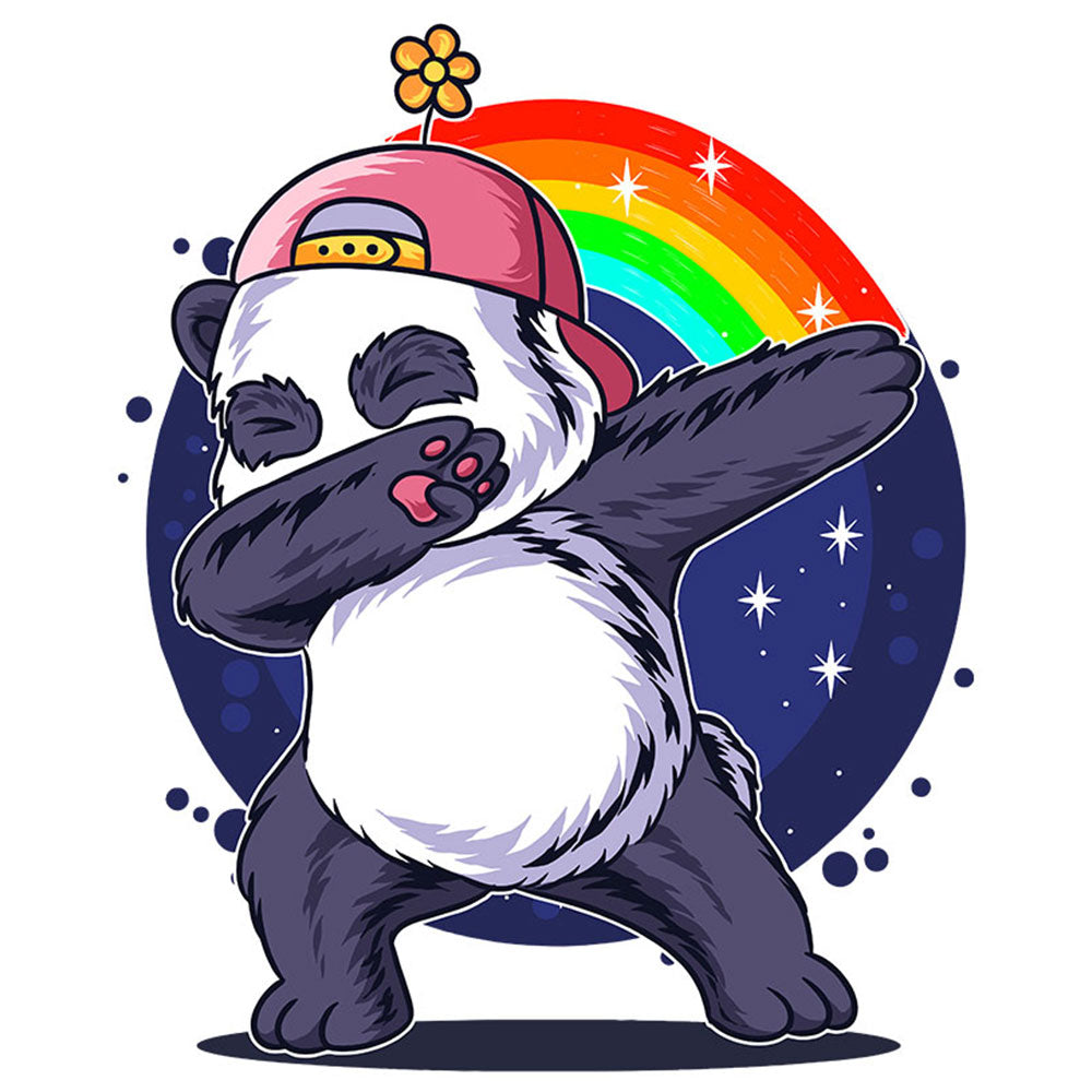 Strykemerke – Panda some dabber, Patches, DTF-Strykemerke, Strykemerker til klær, Dyr strykemerke, Søte strykemerker,