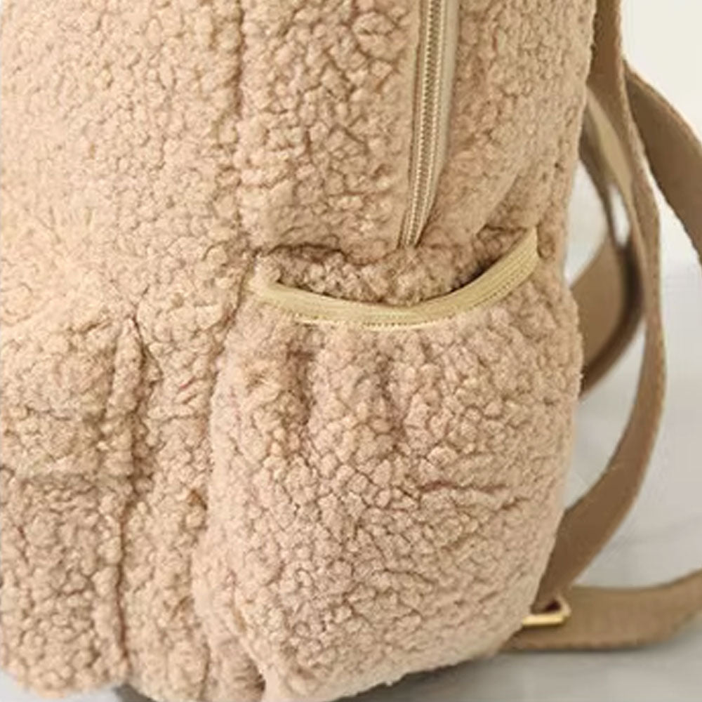 Teddy ryggsekk med Navn – Sand