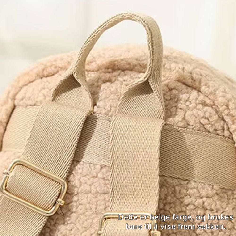 Teddy ryggsekk med Navn – Rosa