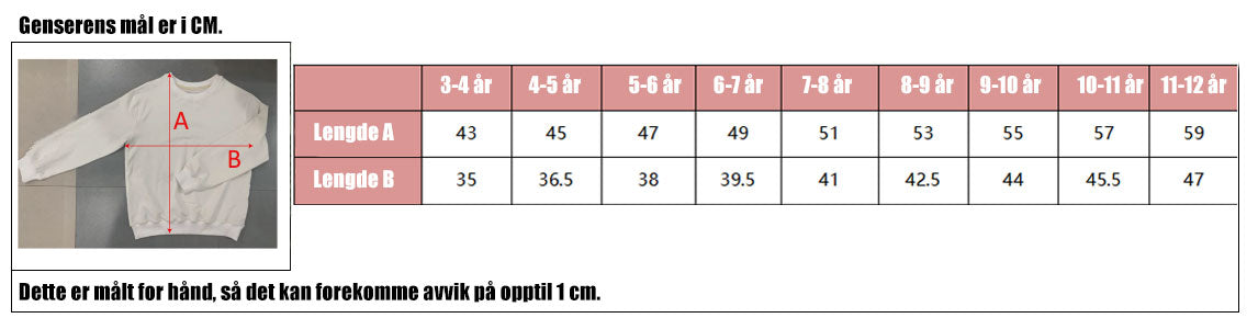 Broderi av tegning - Genser til Barn