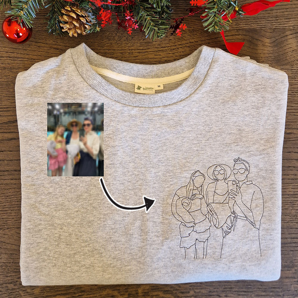 Broderi av bilde - Genser til Dame