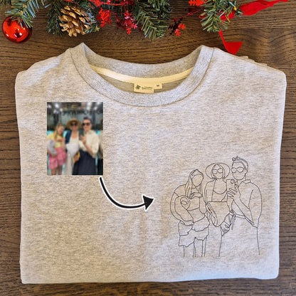 Broderi av bilde - Genser til Dame