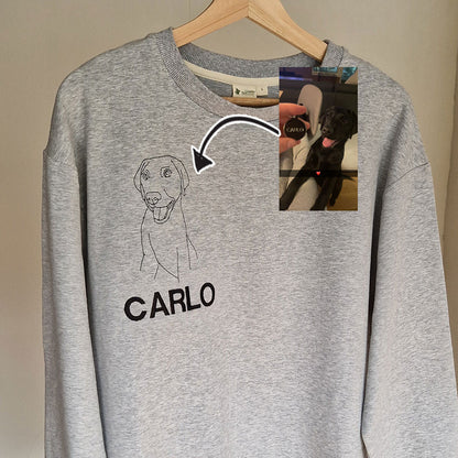 Broderi av bilde - Genser til Herre