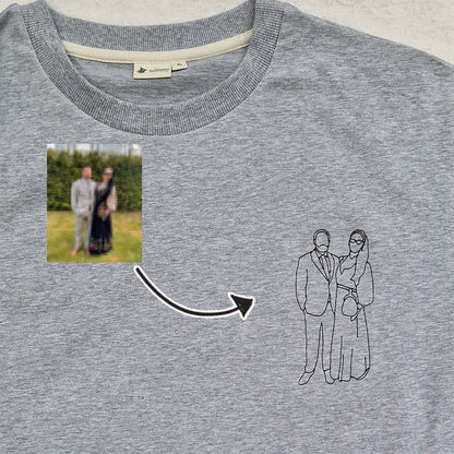 Broderi av bilde - Genser til Herre