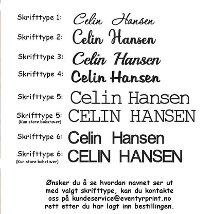 Personlig herregenser – du velger teksten selv