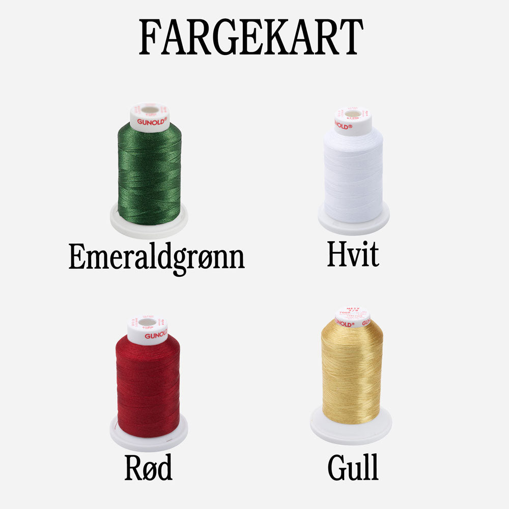 Julestrømpe i fløyel – Personlig med brodert navn