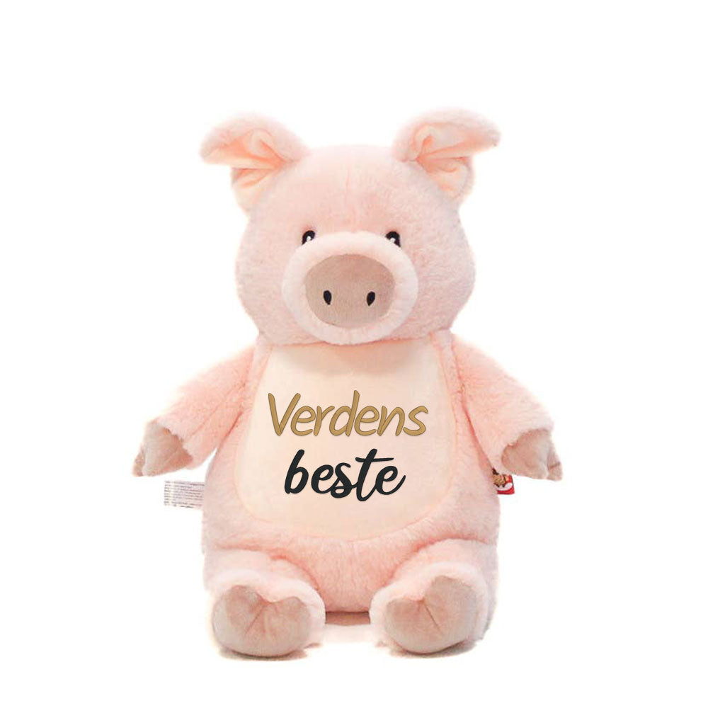 Bamse med navn eller tekst – Personlig brodert Cubbies