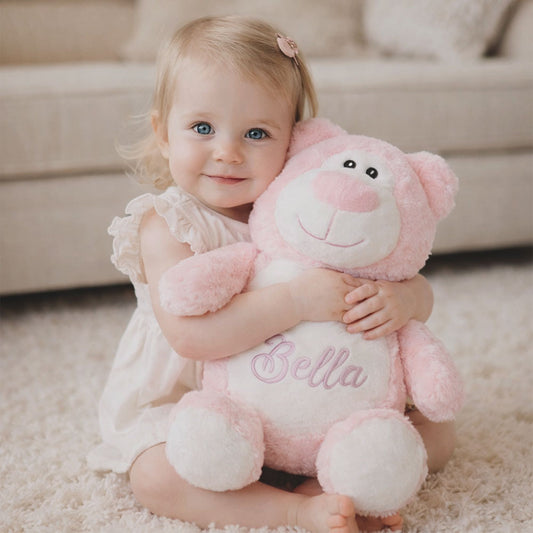 Bamse med navn eller tekst – Personlig brodert Cubbies