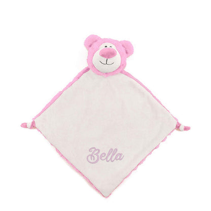 Cubbies Cubbyford Rosa Bjørn – personlig koseklut med navn