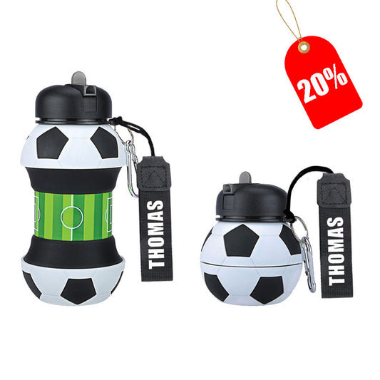 Silikonvannflaske for Barn - Fotball - 550ml