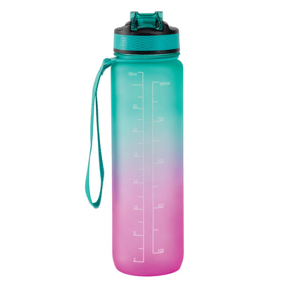 Motivasjonsflaske med Navn - Eventyrglød - 1000ml, Drikkeflaske, Vannflaske, Drikkeflaske med navn, Vannflaske med navn, Siden med vannmengde