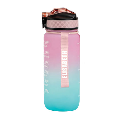 Motivasjonsflaske /m Navn - Sukkerspinn - 600ml