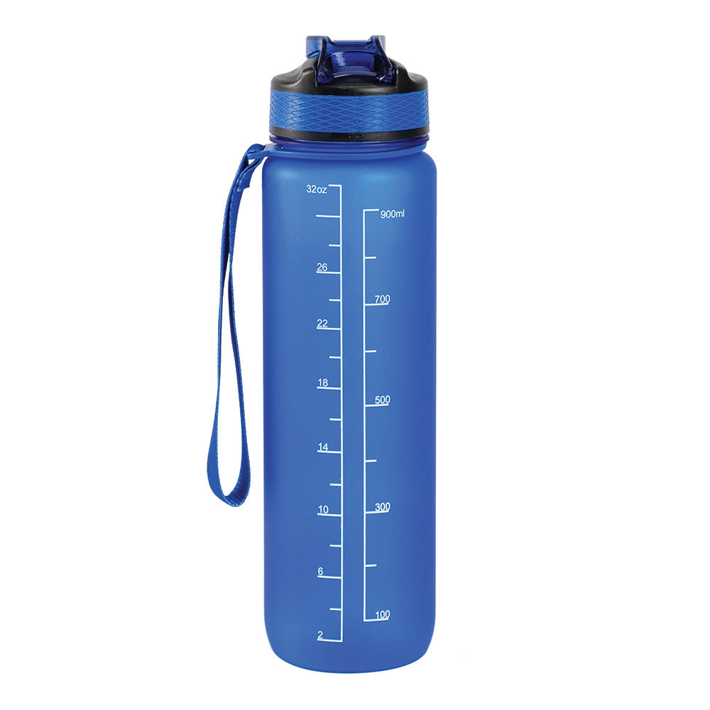 Motivasjonsflaske med Navn - Havblå- 1000ml, Drikkeflaske, Vannflaske, Drikkeflaske med navn, Vannflaske med navn, Vannmengde side