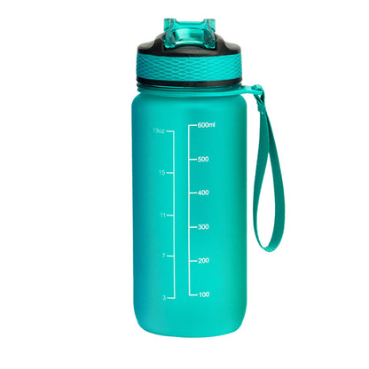 Motivasjonsflaske /m Navn - Emeraldgrønn - 600ml