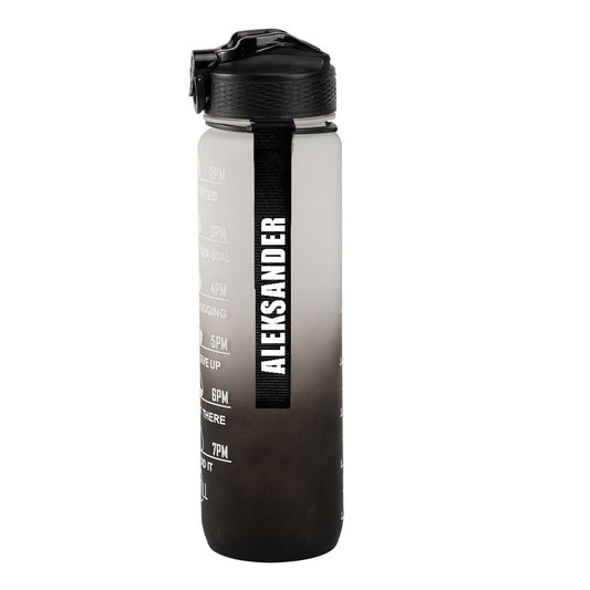 Motivasjonsflaske /m Navn - Frostnatt - 1000ml