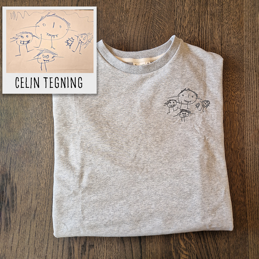 Broderi av tegning - Genser til Herre