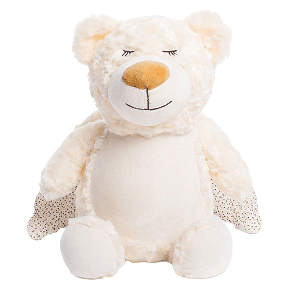 Cubbies Bamse – Personlig brodert nyfødtgave – Babyføtter