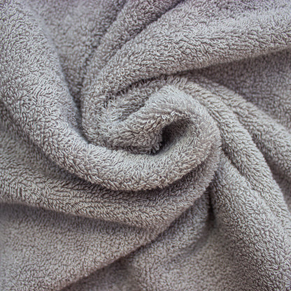 Håndkle med brodert navn – 40×70 cm - Grå
