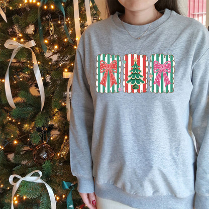 Dame julegenser – Julebånd & juletre