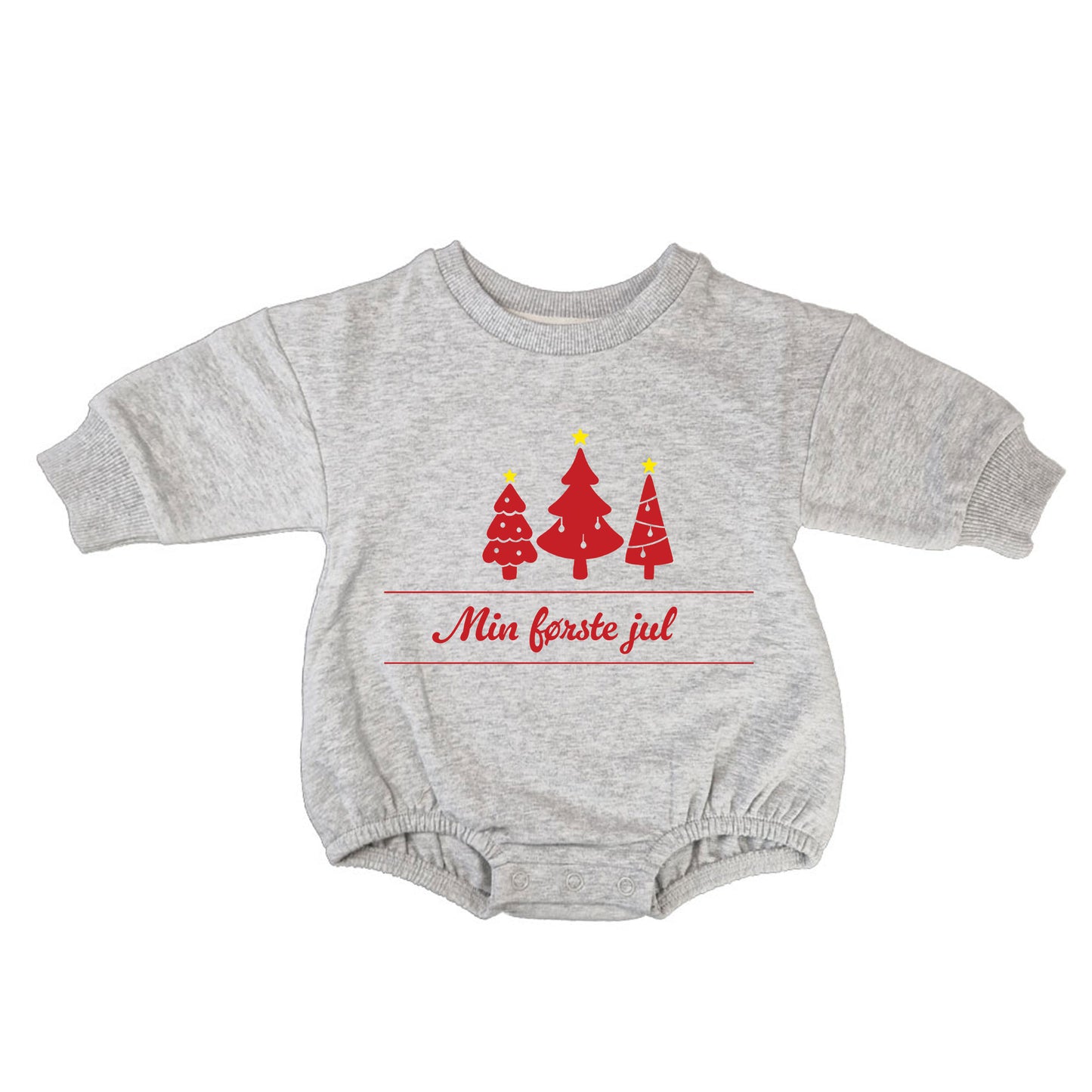 Min første jul - Lysegrå genser (romper)