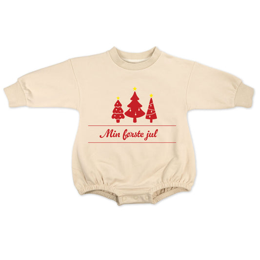 Min første jul - Beige genser (romper)