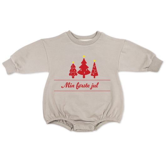 Min første jul - Grå genser (romper)