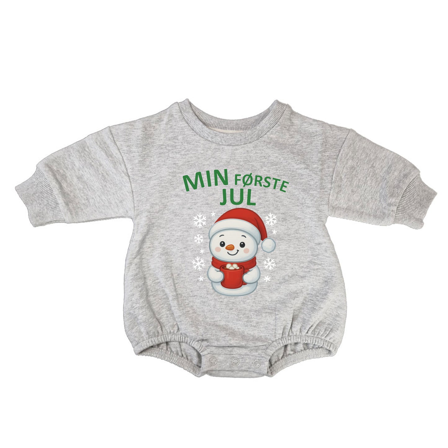 Min første jul - Lysegrå genser (romper)