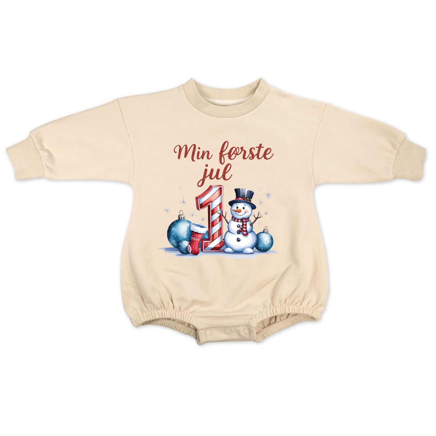 Min første jul - Beige genser (romper)