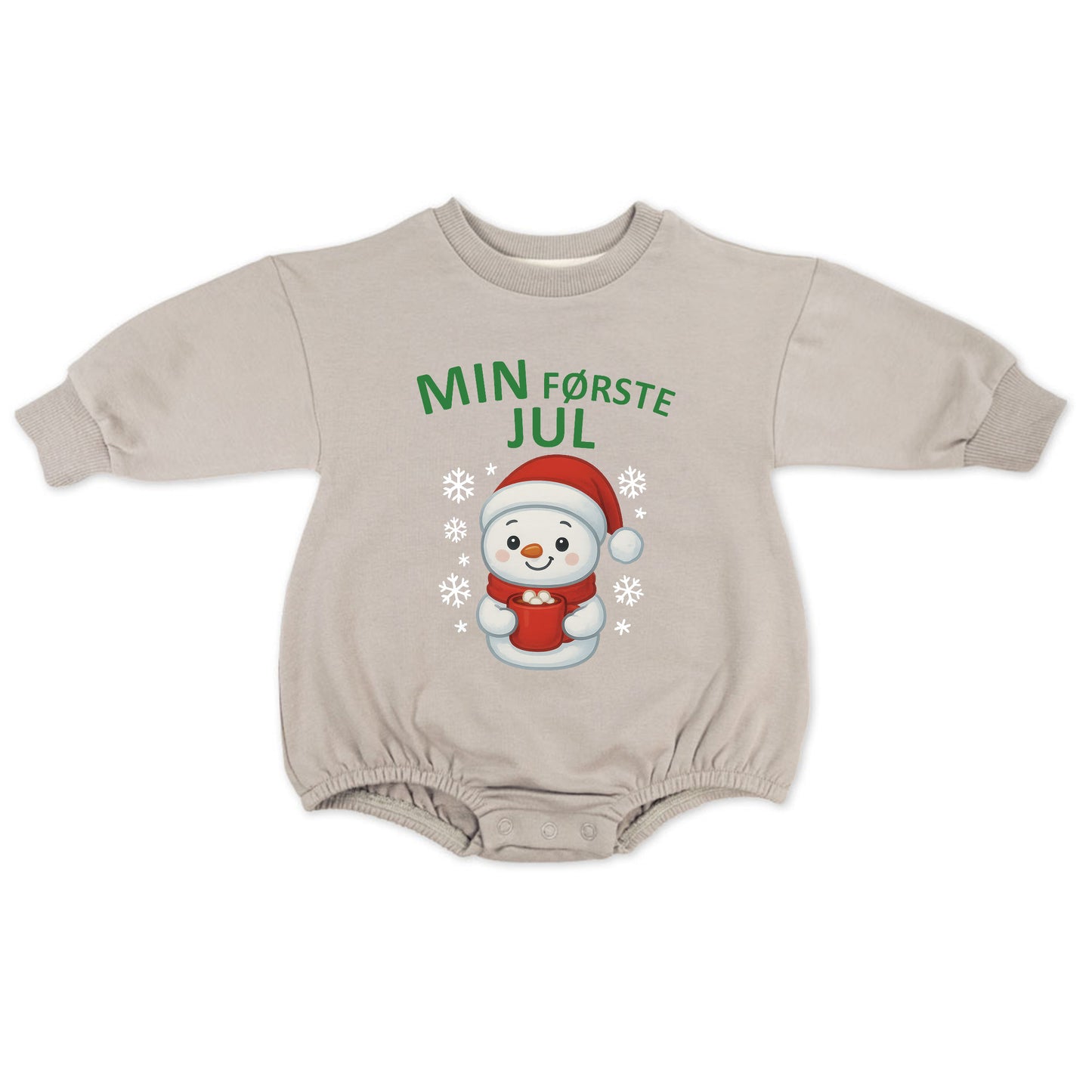 Min første jul - Grå genser (romper)