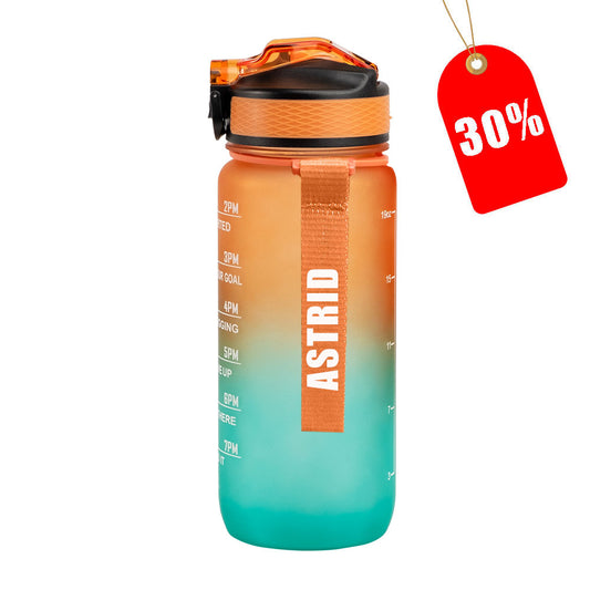 Motivasjonsflaske /m Navn - Morgengry - 600ml