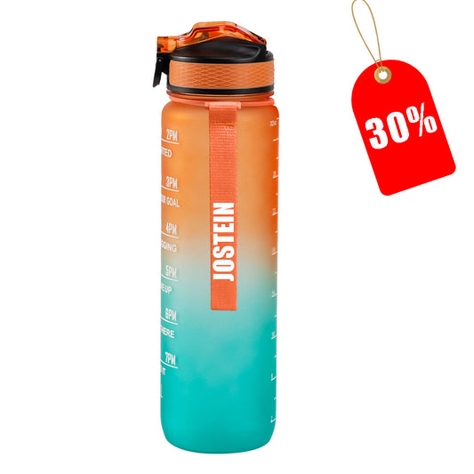 Motivasjonsflaske med Navn - Morgengry - 1000ml, Drikkeflaske, Vannflaske, Drikkeflaske med navn, Vannflaske med navn, 30% av