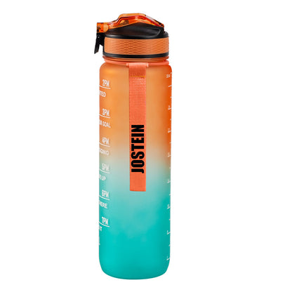 Motivasjonsflaske med Navn - Morgengry - 1000ml, Drikkeflaske, Vannflaske, Drikkeflaske med navn, Vannflaske med navn, Sort navn