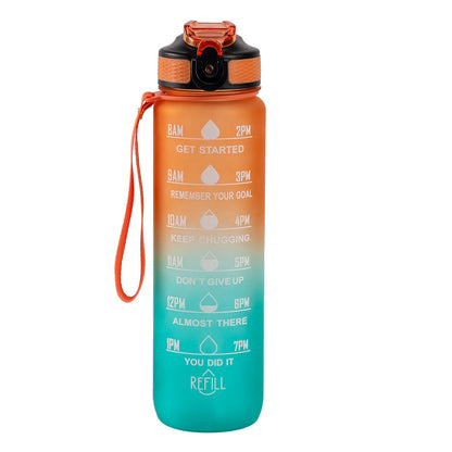 Motivasjonsflaske med Navn - Morgengry - 1000ml, Drikkeflaske, Vannflaske, Drikkeflaske med navn, Vannflaske med navn,  Motivasjon siden