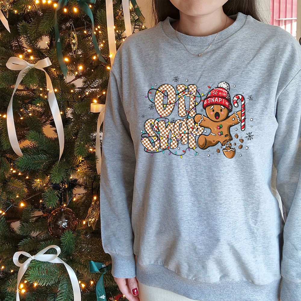 Dame julegenser «Oh Snap» – pepperkakemann