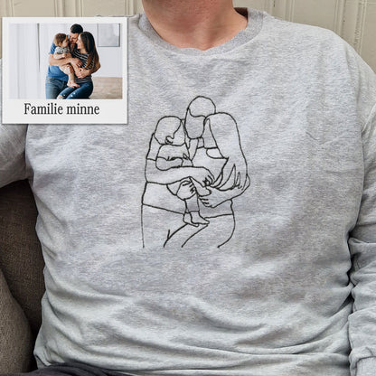 Broderi av bilde - Genser til Herre