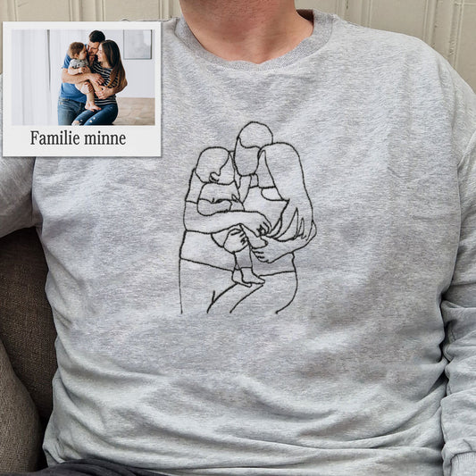 Broderi av bilde - Genser til Herre
